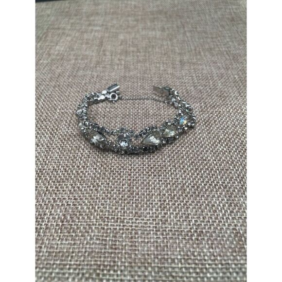 Vintage 1950s Kramer of NY Rhinestone Bracelet Bridal - Picture 8 of 9